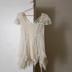 Free People Intimately S Sheer Mini Dress